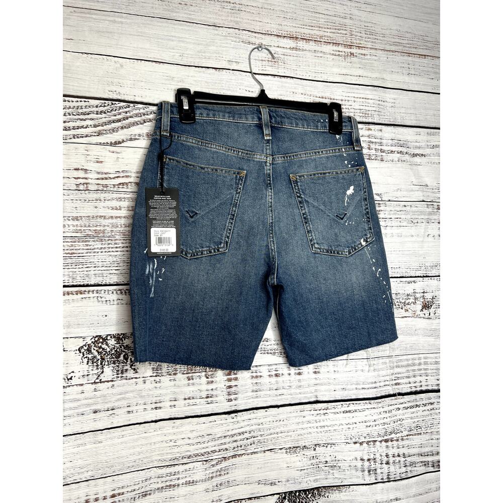 Hudson Jeans Blue Distressed Denim Shorts - Picture 4 of 4